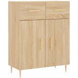  Visoka komoda hrasta sonome 69,5x34x180cm od konstruiranog drva Slike