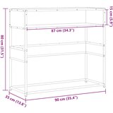  Konzolni stol boja hrasta sonome 90x35x80 cm konstruirano drvo | shoptok.hr