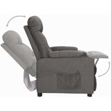  Fotelja na podizanje od tkanine tamnosiva - Tamno siva 1 | shoptok.hr