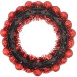  Vijenci s božićnim kuglicama 2 pcs Crvena 33 x 33 x 7 cm | shoptok.hr