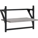  Zidne police s prečkama 2 kom boja hrasta sonome 40x25x30 cm | shoptok.hr