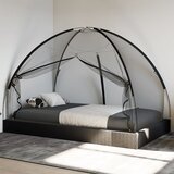 vidaXL Komarnik Mongolia s vratima 220 mrežasti crni 200x120x130 cm | shoptok.hr