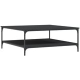 Maison Chic Klubska mizica - kavna mizica - Nizka mizica črno 100x100x40 cm inženirski les, (21754840) | Shoptok.si