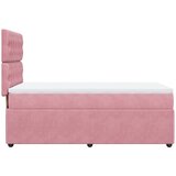 Box spring krevet s madracem ružičasti 100x200 cm baršunasti | shoptok.hr