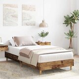 vidaXL Posteljni okvir brez vzmetnice Star les 75x190cm Inženirski les | Shoptok.si