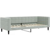  Dnevni krevet na razvlačenje svjetlosivi 90 x 200 cm baršunasti | shoptok.hr