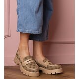 D/CEO marka niezdefiniowana Brown women's moccasins with Renos embroidery | shoptok.hr