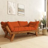 Hanah home CPT8172-210 Teak Narandžasti Sofa na Razvlačenje za Dva u