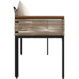  Vanjska klupa Bež i krem bijela 117 x 54 x 74.5 cm poliratan | shoptok.hr