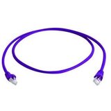 Telegärtner L00001A0194 RJ45 omrežni kabel CAT6a S/FTP 2 m lila ognjevaren, z zaščitnim zapornim zatičem, dvojno zaščiten, dvojno oklopljen, brez halo, (20416800) | Shoptok.si