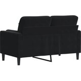 Dvosjed s ukrasnim jastucima crni 120 cm baršunasti | shoptok.hr