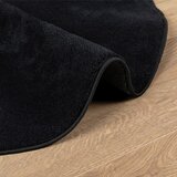  Tepih OVIEDO kratkih vlakana crni Ø 160 cm | Eponuda.com