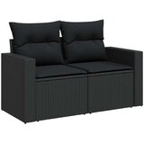  11-dijelni set vrtnih sofa od poliratana s jastucima crni | shoptok.hr