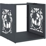  Stalak za drva antracit 40x40x40 cm hladno valjani čelik | shoptok.hr