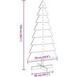  Drveno ukrasno božićno drvce 150 cm od masivne borovine | shoptok.hr