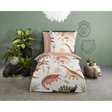 Good Morning Smeđa/bež pamučna dječja posteljina za krevet za jednu osobu 140x200 cm Dino – | shoptok.hr