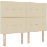 vidaXL Vzglavje z gumbi kremno 160 cm tkanina, (22052157) | Shoptok.si