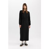 Defacto Regular Fit Long Sleeve Premium Maxi Dress Cene