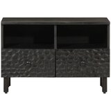 TV ormarić crni 70 x 33 x 46 cm od masivnog drva manga | shoptok.hr