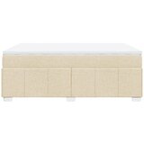 Krevet s oprugama i madracem krem 160x200 cm od tkanine | shoptok.hr