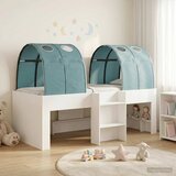  Krevet s Tunnels 3 kom. Bijela i svjetloplava Konstruirano drvo 90 x 190 cm | Shoptok.si