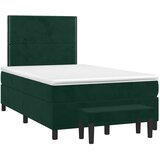  box spring s madracem tamnozeleni 120x190 cm baršunasti | shoptok.hr