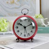 Venisymlis Vintage Glasne Budilke Z Zvoncem, Elektronska Kovinska Namizna Retro Ura - Rdeča, (22060507) | Shoptok.si