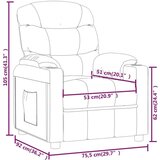 vidaXL Električni naslonjač od tkanine crni | shoptok.hr