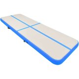  Napihljiva gimnastična podloga s tlačilko 300x100x20 cm modra | Shoptok.si