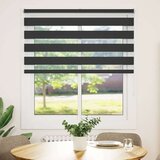 vidaXL idaXL Zebra senčilo črna 125x100 cm tkanina širina 120,9 cm poliester | Shoptok.si