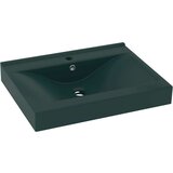  Luksuzni umivaonik mat tamnozeleni 60 x 46 cm keramički | shoptok.hr