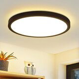 Nettlife LED stropna svetilka, ravna stropna svetilka, spalnica, svetilka Ø22cm, kopalniška svetilka, črna, 15W IP44, (22111347) | Shoptok.si