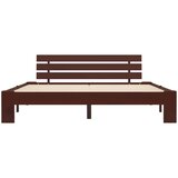  Posteljni okvir temno rjav iz trdne borovine 180x200 cm, (20647792) | Shoptok.si
