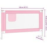  Sigurnosna ograda za dječji krevet ružičasta 120x25 cm tkanina | shoptok.hr