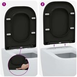 vidaXL Crna Plastika Standardno Podesivi nasloni za ruke | shoptok.hr