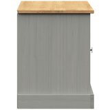  Klupa za cipele VIGO siva 106 x 35 x 45 cm od masivne borovine | Eponuda.com