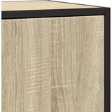 vidaXL Komoda sonoma hrast 35,5x35x76 cm inženirski les in kovina | Shoptok.si