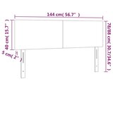  LED uzglavlje tamnozeleno 144x5x78/88 cm baršunasto | shoptok.hr
