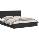 vidaXL Krevetna konstrukcija Crna 200 x 200 cm Konstruirano drvo | shoptok.hr