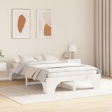 Krevet Bijeli Drvo 120 x 200 cm Izdržljiv Pravokutni | shoptok.hr