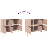  Komoda ružičasta 100,5 x 39 x 79 cm čelik | shoptok.hr