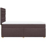  Krevet s oprugama i madracem tamnosmeđi 90 x 200 cm od tkanine | shoptok.hr