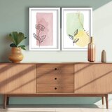 WALLXPERT Ukrasne uramljene slike, 38x53cm, 2 komada, Šarene | Eponuda.ba