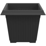  Kvadratna saksija za cvijeće 6 pcs Crna 33 x 33 x 26 cm | Eponuda.com