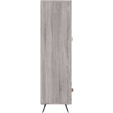vidaXL Visoka omara siva sonoma 69,5x31x115 inženirski les | Shoptok.si