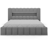 ELTAP Sivi tapecirani bračni krevet s prostorom za odlaganje s podnicom 180x200 cm Lamica – | shoptok.hr