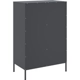  Visoka komoda crna 68 x 39 x 101,5 cm od čelika | shoptok.hr