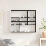  Zidna polica crni hrast 90x16x78 cm inženjerski drvo | shoptok.hr