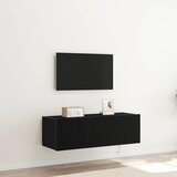 TV zidni ormar Zidne 2 pcs Crni hrast 100 x 35 x 31 cm | Eponuda.com