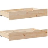 vidaXL Posteljni okvir s predali 90x200 cm trdna borovina | Shoptok.si